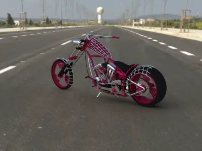 American Chopper Black Widow 3D model