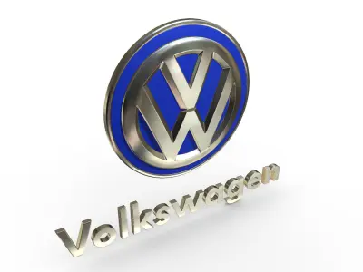 Volkswagen Logo 3D model by 3dlogoman from CGTrader