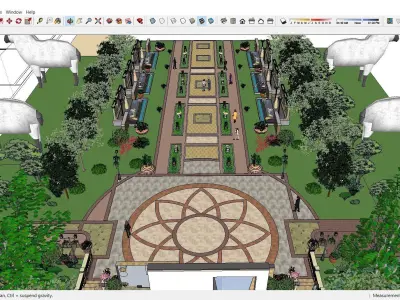 Sketchup Landscape Park J9 3D model