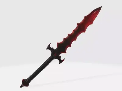Evil red sword 3D model