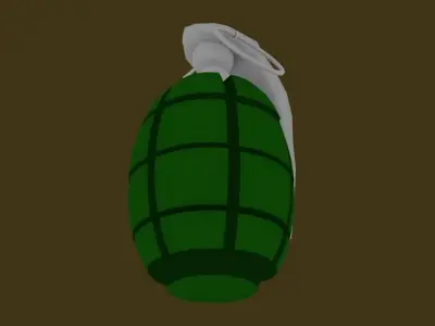 Frag Grenade Low-poly 3D model order