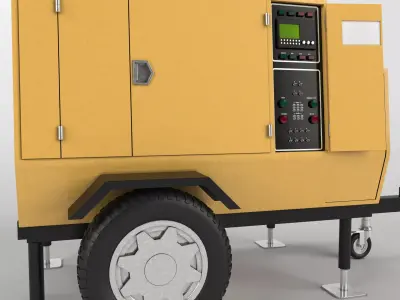 Tower light generator 1 3D model
