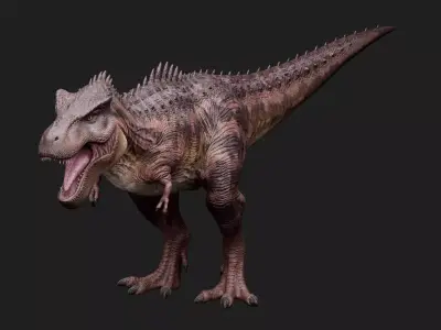 dinosaur Low-poly 3D model 4