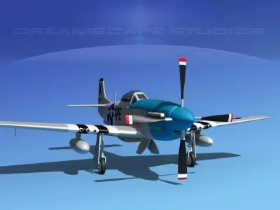 P-51D Mustang Strawboss 3D model