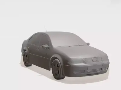 Sunny City Sedan Cute Cartoon 3D Printable Toy Car 3D print model