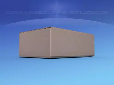 Cardboard Box  Low-poly 3D model purchase