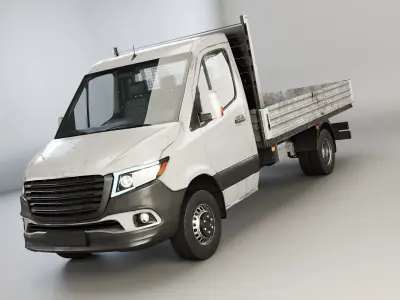 Modern Utility Pickup Truck Usage Wear 3D model