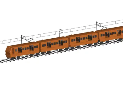 Locomotive 3D model 4