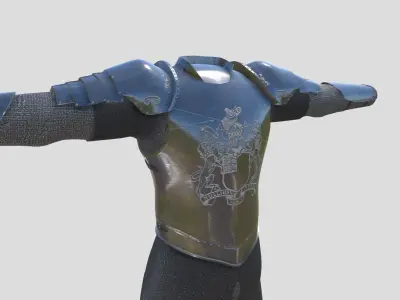 Medieval Armour Low-poly 3D model