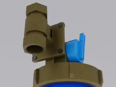 Boiler Filter 3D comleted of textures and PBR materials  Low-poly 3D model