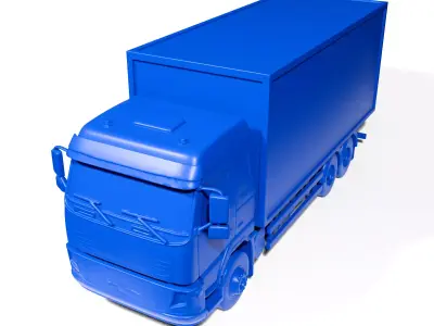 Delivery truck 2 3D print model