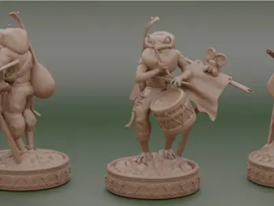 Heroes - Frogs 3D print model