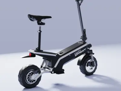 Electric scooter Prototype Ready 3D model