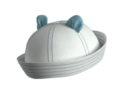 Kids Sailor Hat 3D model