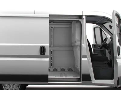 Peugeot Boxer Van L1H1 HQ Interior 2023 3D model