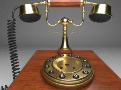 Antique Telephone 3D model