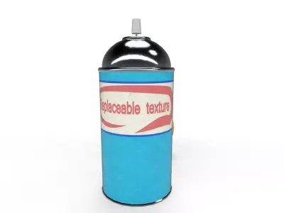 Custom Low Poly Aerosol Can Low-poly 3D model