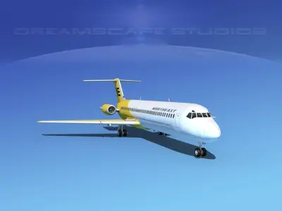 Douglas DC-9-40 Northeastern Airlines 3D model