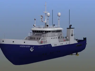 Fisheries Protection Vessel 3D model