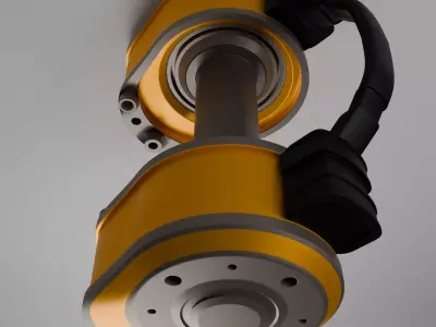 Industrial Kettlebell  Low-poly 3D model