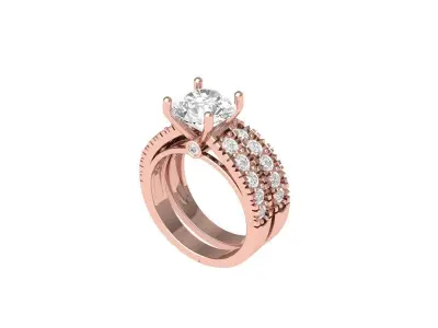 Wedding Ring  3D print model 445