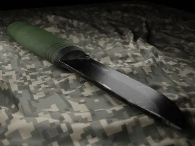 Knife Columbia 1758D Low-poly 3D model