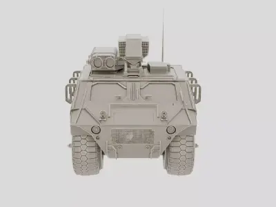 Wheeled Armored Patrol Vehicle for 3D print 3D model