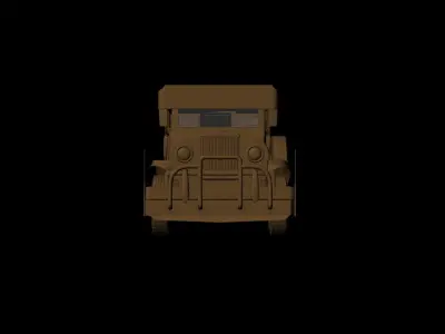 Jeepney school bus 3D model