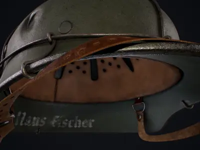 WWII Helmet 3D model