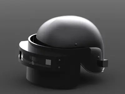 PUBG Helmet level 3 3D model