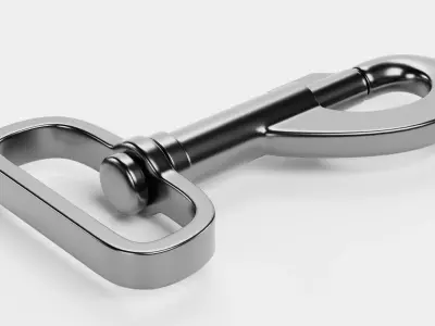Snap Hook - Eye Bolt Carabiner with Swivel Clasp Low-poly 3D model