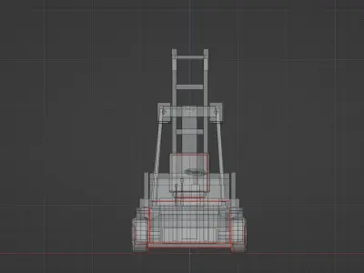 Constraction Machines Game Asset Low-poly 3D model