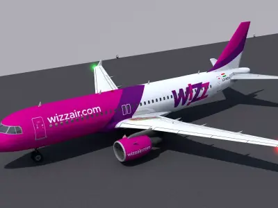 Airbus A320 livery  Wizz Air  3D model