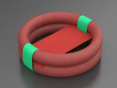 Ring Dog Toy Package 3D model