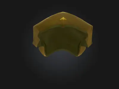 Emerald Shield  A Gleaming Relic of Protection 3D model