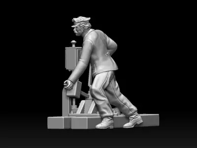 staff railway 3D print model