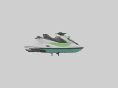 Electric Jet Ski Mode 1 Low-poly 3D model