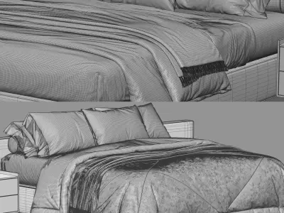 Felis Bowie Bed 3D model buy