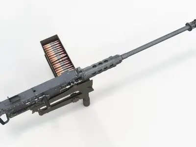 M2HB Browning 3D model