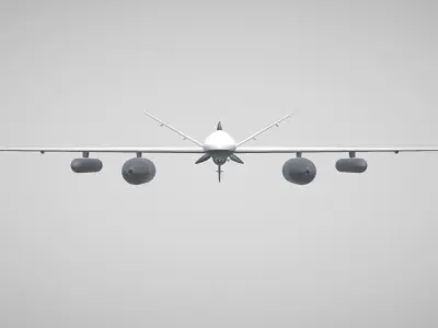 MQ9 Reaper Drone Low-poly 3D model
