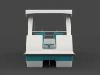 Fiberglass Pedal Boat 3D model