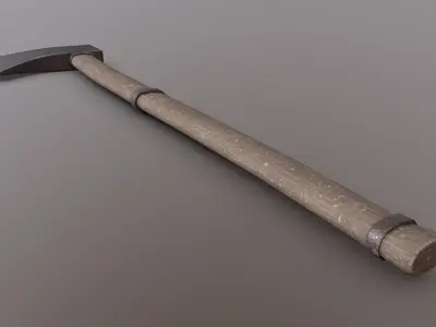 Axe - Iron Low-poly 3D model