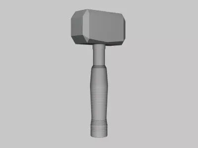 Hammer - Geometry Only No Textures No Materials 3D model buy