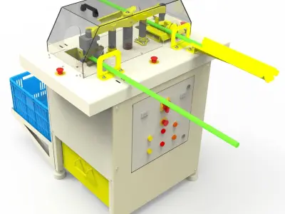 Agricultural Machine - Preparation of Sugarcane Seedlings 3D model