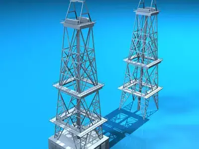 Drilling tower 3D model