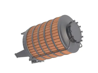 wine fermenting barrel 3D model