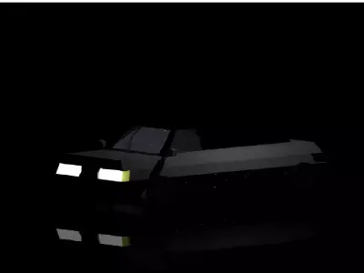 Low-Poly Limo car Free low-poly 3D model