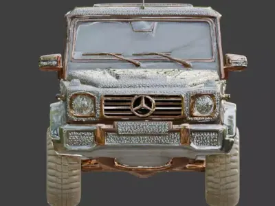 Luxury Jeweled Mercedes-Benz G-Wagon 3d Low-poly 3D model