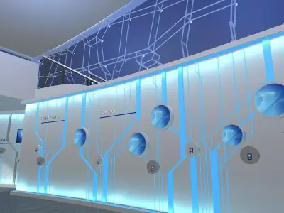 Exhibition - Size - 24X21-3DMAX2012-0037 3D model