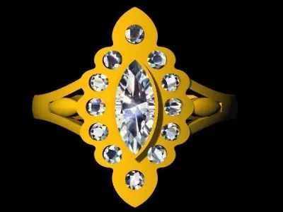 Antique Ring 3dm file 3D print model